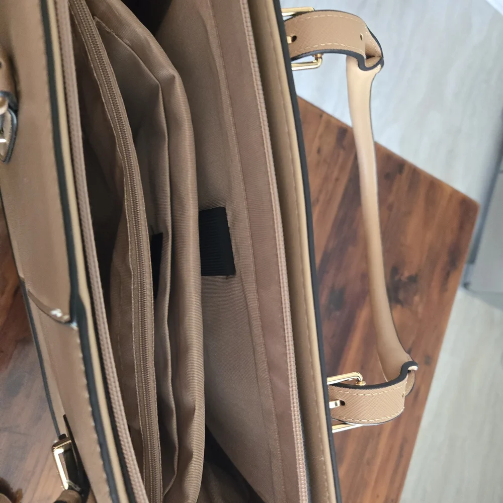 Large Tote Shoulder Bag Work Travel Purse Laptop Carry All Weekender Classy - Picture 13 of 16